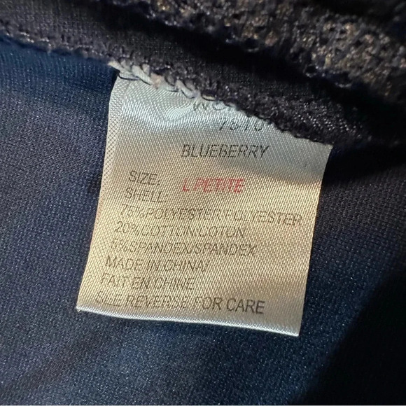 Woolrich Women's Full Zip  Jacket Size Large Petite Blue - Picture 8 of 9